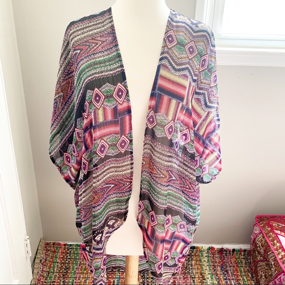 Love Squared Colorful Kimono